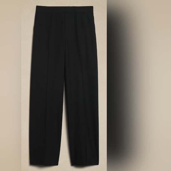 Banana Republic Factory HAYDEN Wide Leg pants - Black 18 - Picture 4 of 4